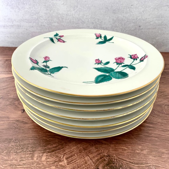 1952 Easterling Bavaria Radiance - Pink Roses Gold Trim - Dinner Plate - Picture 2 of 2